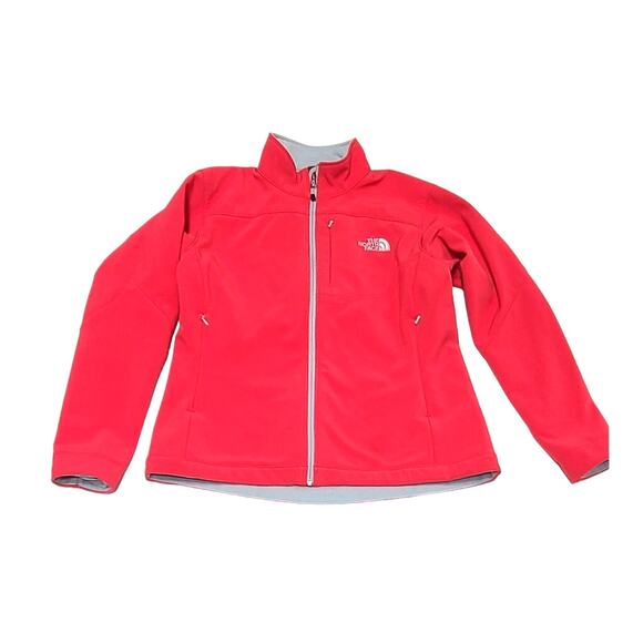 The North Face Jackets & Blazers - The North Face Jacket Hard Shell Fleece Lined pink zip front women's large